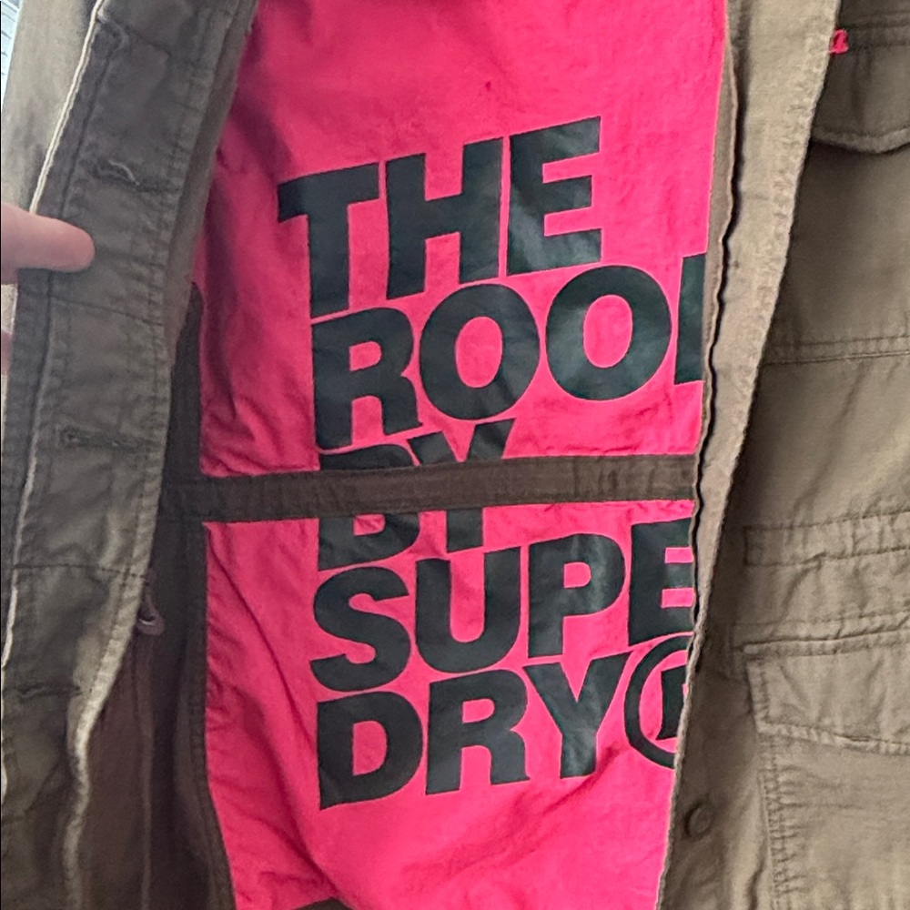 Superdry Olive Military Field Jacket - Picture 6 of 8